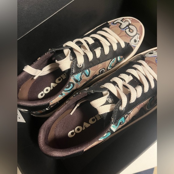 NWT Coach X Mint Serf Clip Low Top Sneaker In Signature Tan Canvas - Picture 5 of 8